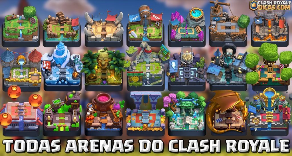 Arenas de Clash Royale - Cartas Desbloqueadas