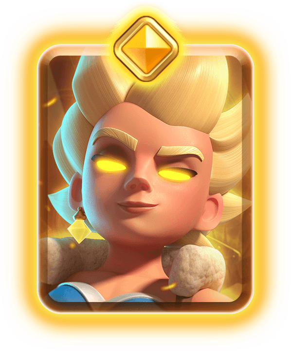 Carta da Valquíria Heroica no Clash Royale