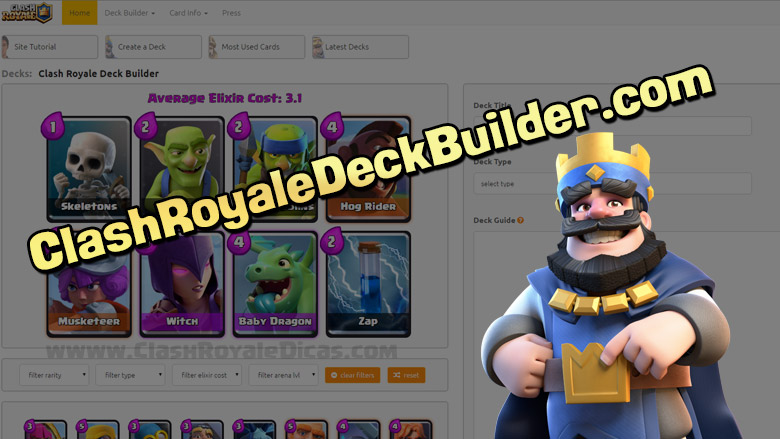 Deck Builder for Clash Royale