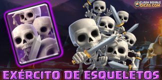 Carta do Exército de Esqueletos do Clash Royale