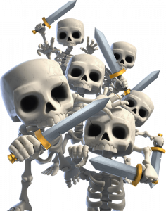 Tropa do Exército de Esqueletos Exército de Esqueletos do Clash Royale