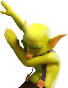 Goblin Clash Royale Dab pose