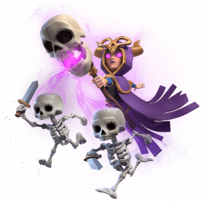 Bruxa Evoluída do Clash Royale Evo