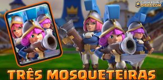 Carta das Três Mosqueteiras no Clash Royale