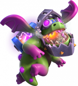 Dragão Infernal Evoluído do Clash Royale
