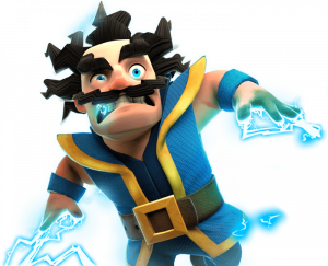 Tropa Mago Elétrico do Clash Royale - Art Electro Wizard