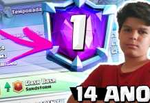 ELE TEM 14 ANOS e PEGOU TOP 1 GLOBAL no CLASH ROYALE (É sério)