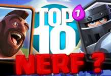 VAI TER NERF ? TOP 10 CARTAS MAIS USADAS do CLASH ROYALE INTEIRO !