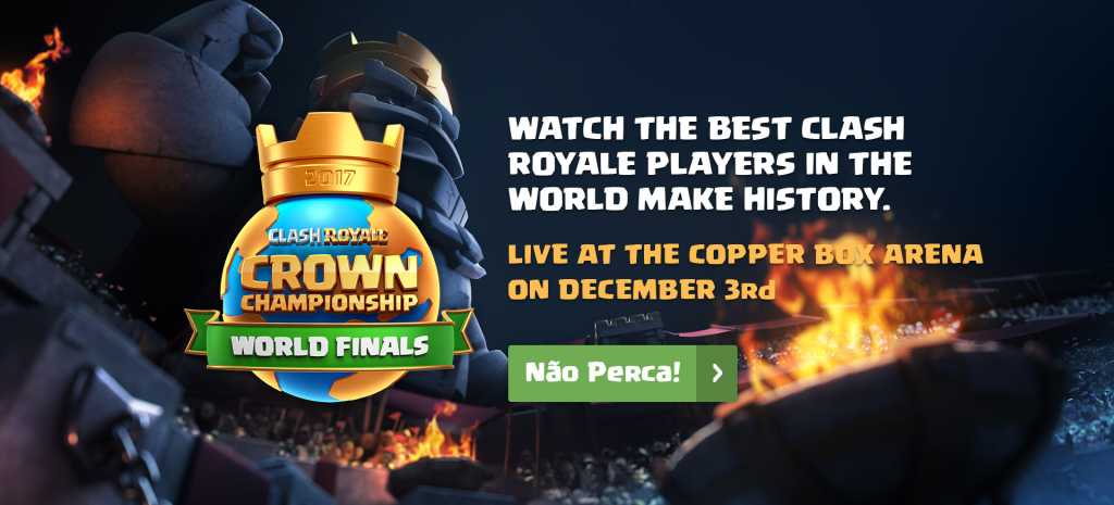 Final do Torneio Mundial de Clash Royale acontecerá neste fim de semana