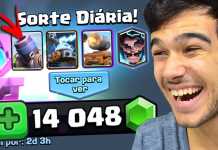 GASTEI 14 MIL GEMAS NA MINHA SORTE DIÁRIA NO CLASH ROYALE – Gelli Clash