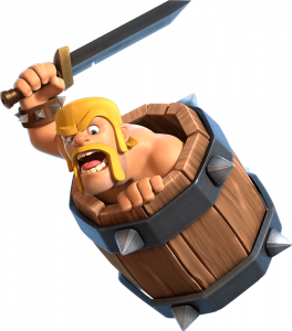 Render 3D do Barril de Bárbaros (Barbarian Barrel)