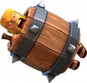 Carta do Barril de Bárbaro no Clash Royale