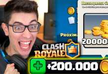 GANHE 200 MIL DE OURO GRÁTIS USANDO MEU DECK NO CLASH ROYALE! – Flakes Power