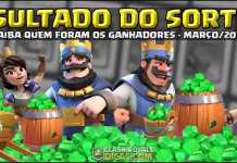 Resultado do Sorteio de Gemas – Março/2018