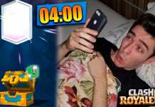 ABRI UM BAÚ GRÁTIS AS 4 DA MANHÃ E VEIO CARTA LENDÁRIA! Clash Royale – Flakes Power