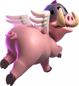 Evolução Carta Porcos Reais no Clash Royale