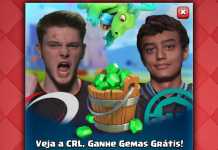 Clash Royale DANDO GEMAS GRÁTIS no YouTube