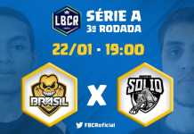Brasil Esports vs Team Solid – Série A da LBCR – 3ª RODADA
