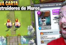 USEI A NOVA CARTA DESTRUIDORES DE MUROS NO CLASH ROYALE