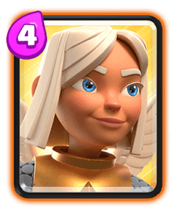 Carta da Curadora Guerreira do Clash Royale