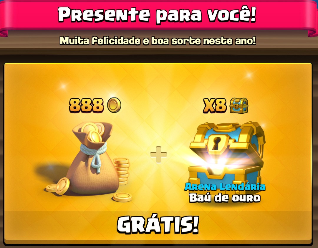 OURO GRÁTIS NO CLASH ROYALE 😱 