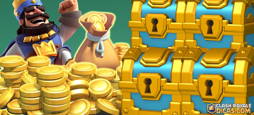 OURO GRÁTIS NO CLASH ROYALE 😱 