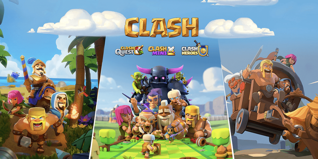 Expansão do universo Clash com 3 novos jogos!