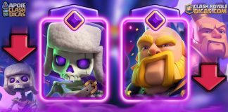 Mudanças na evolução das cartas do Clash Royale com os Esqueletos e Gigante Real