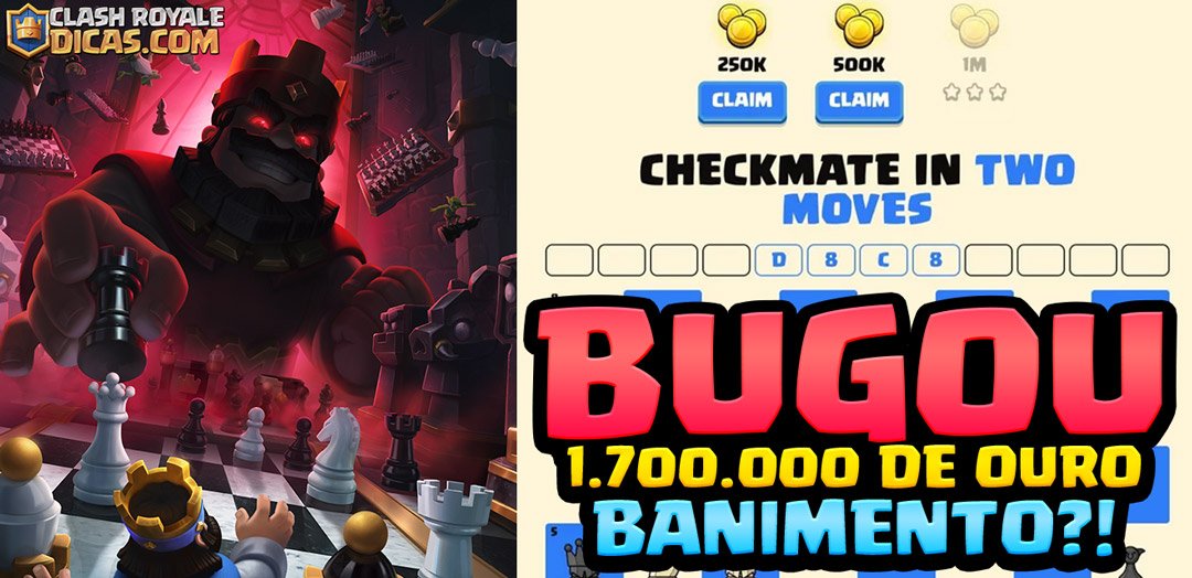 BUG de 1.7 Milhão de Ouro Grátis no Clash Royale - Entenda