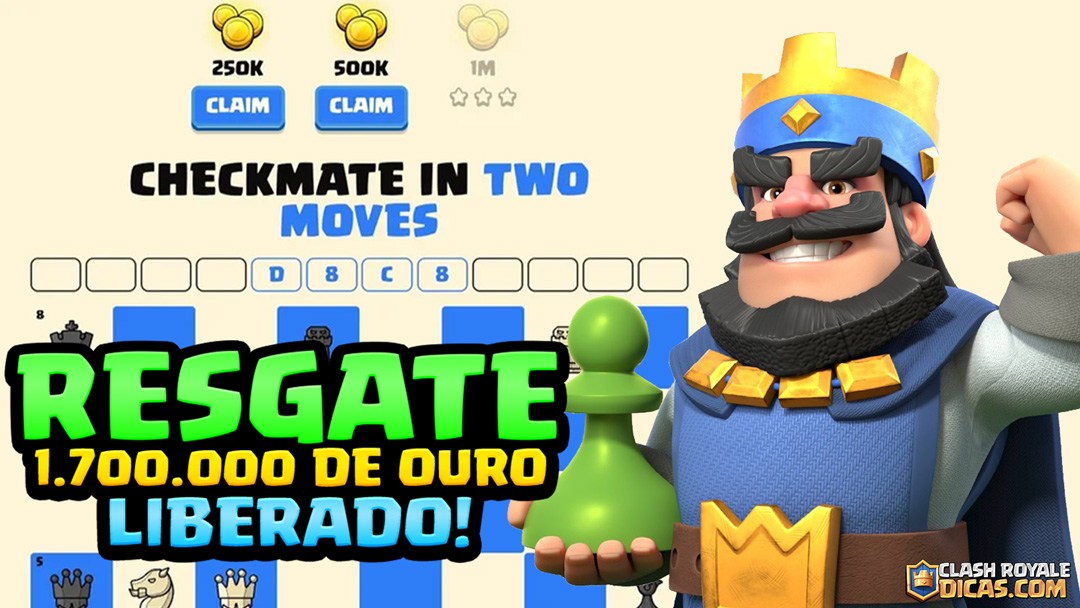 OURO GRÁTIS NO CLASH ROYALE 😱 