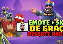 mote e Skin de Torre Grátis no Clash Royale Agora