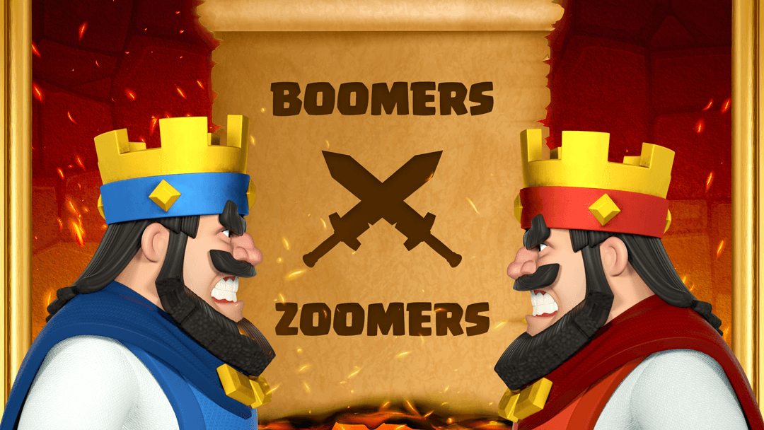 Boomers vs Zoomers no Clash Royale – Evento especial com prêmios!