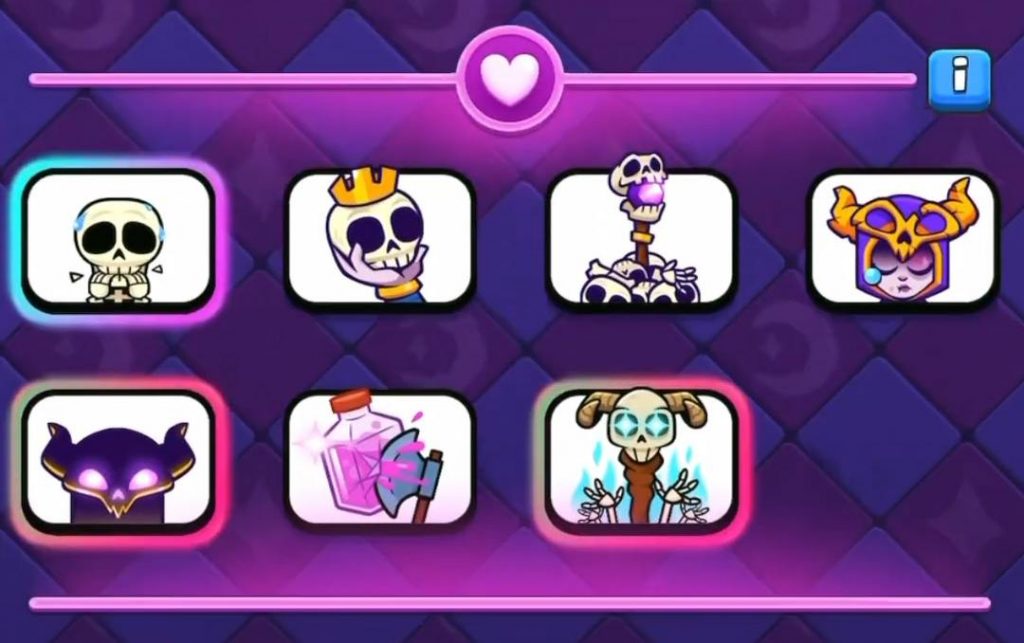 Novos emotes 71ª temporada Emotes Mortos-Vivos Clash Royale