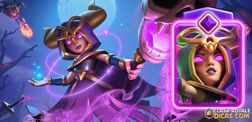 Bruxa Evoluída Clash Royale