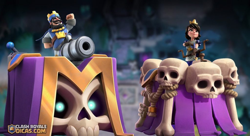 Skin de Torre Bruxa Evoluída Skin Bruxa Evo Clash Royale