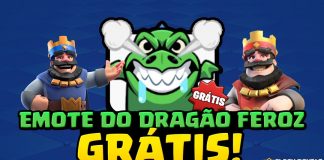 Emote do Dragão Feroz GRÁTIS no Clash Royale!