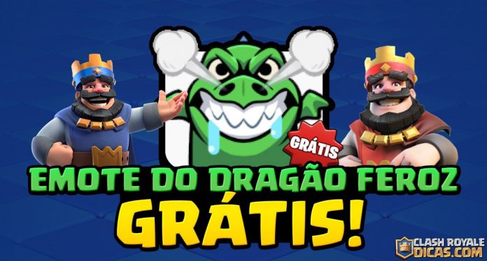 Emote do Dragão Feroz GRÁTIS no Clash Royale!