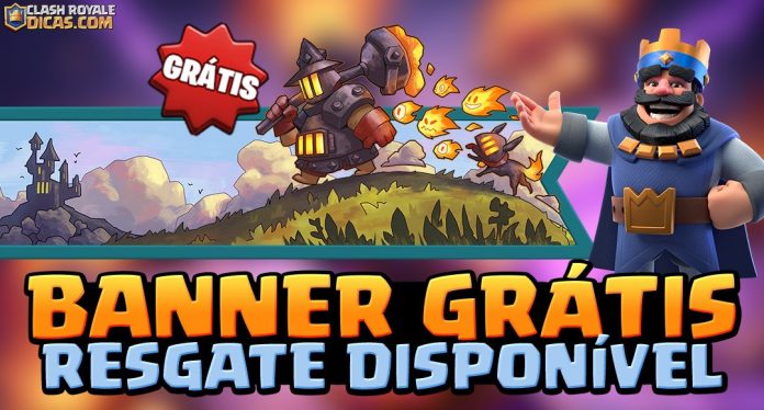Banner da Fornalha Grátis no Clash Royale