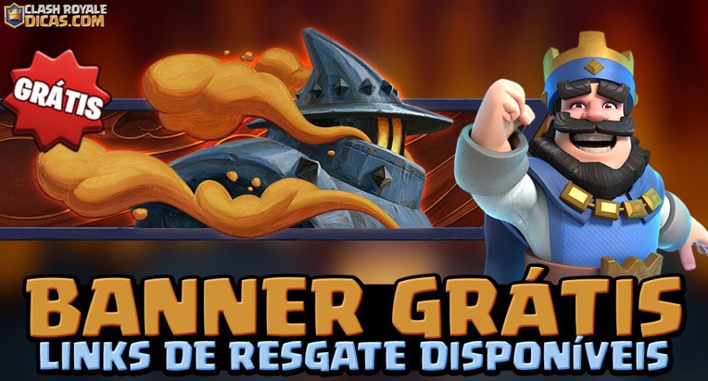 Recompensas Grátis no Clash Royale: Banner da Fornalha + Cubos