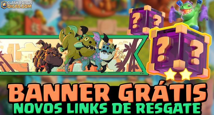 Banner Dragões e Cubos no Clash Royale Banner Exclusivo + 4 Cubos da Sorte Grátis no Clash Royale