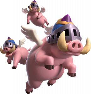 Porcos Reais Evoluídos do Clash Royale