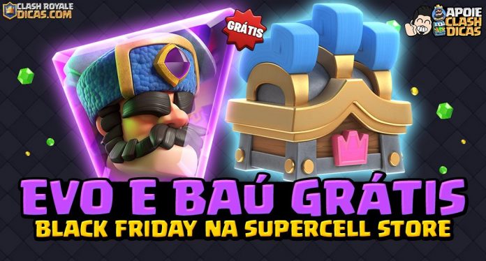 Ofertas Imperdíveis da Black Friday Clash Royale Black Friday Clash Royale: Evolução do Caçador Grátis e 3 Baús Sazonais