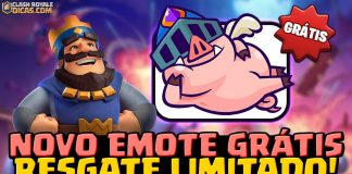 Como Pegar o Emote do Porco Real Evo Voando Grátis no Clash Royale