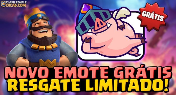 Emote Exclusivo dos Porcos Voadores GRÁTIS - Código WHENHOGSFLY! Como Pegar o Emote do Porco Real Evo Voando Grátis no Clash Royale