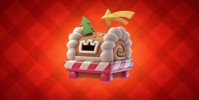 Clash Royale Baú Biscoito: Fragmentos, Cartas e Emotes Grátis Novo Baú de Biscoito no Natal Heroico