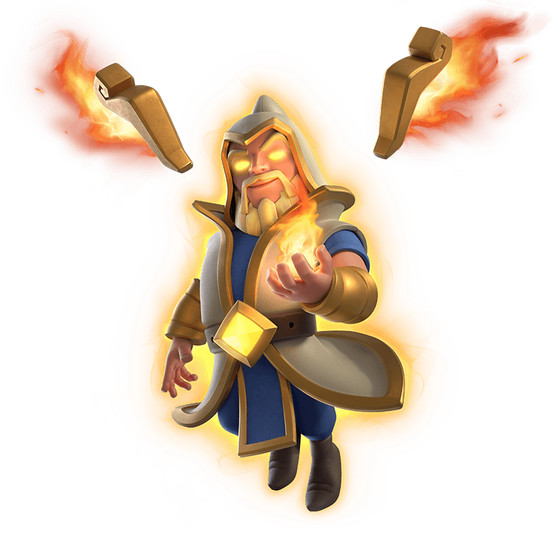 Todos detalhes do Mago Heroico Mago Heroico do Clash Royale