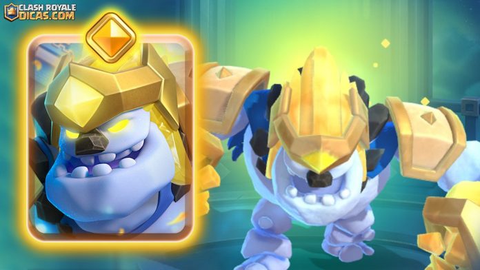 Golem de Gelo Heroico: Nevasca Completa e Gameplay no Clash Royale!