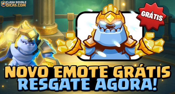 Emote Grátis do Golem de Gelo Heroico