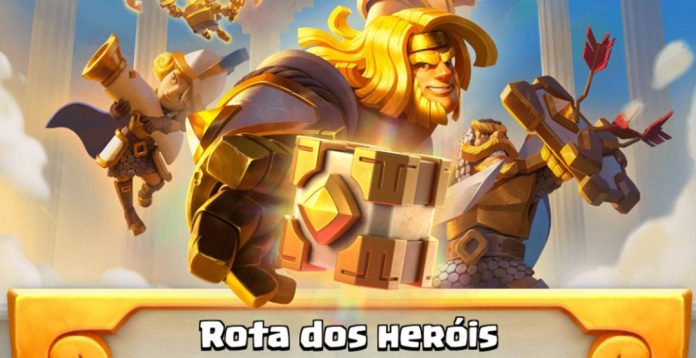 Rota dos Heróis no Clash Royale: 7 Baús Sazonais + Caixa de Herói grátis!