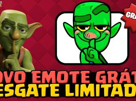 Código de emote grátis do Goblin Cheater na Supercell Store de Clash Royale